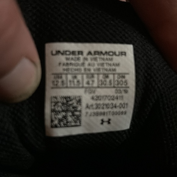 Men’s Size 12.5 Under Armor tactical black boots. Worn one time. - Picture 5 of 5